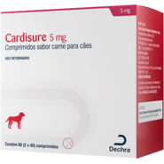 Tratamento da Insuficiência Cardíaca Cardisure 5 mg para Cães - 80 Comprimidos