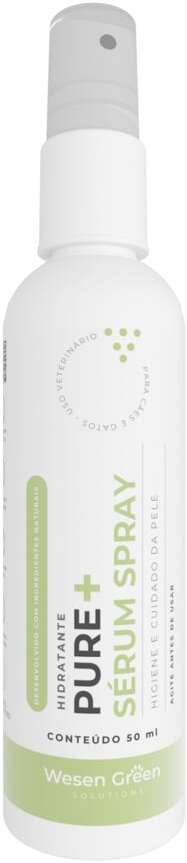 Sérum Spray Hidratante Wesen Green Pure+ para Cães e Gatos - 50 mL