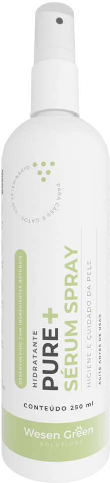 Sérum Spray Hidratante Wesen Green Pure+ para Cães e Gatos - 250 mL