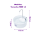 Fonte Bebedouro Porcelana Amicus Aqua para Cães e Gatos Branca