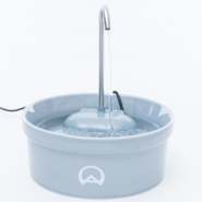 Fonte Bebedouro Porcelana Amicus Aqua para Cães e Gatos Cinza - 1200 mL
