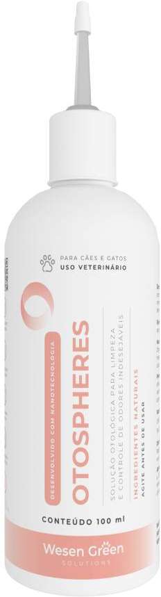Solução Otológica Wesen Green Otospheres para Cães e Gatos - 100 mL