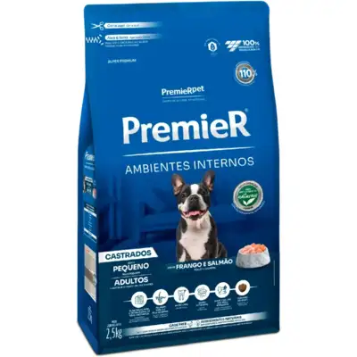 Ração Premier Pet Ambiente Interno Cães Castrados