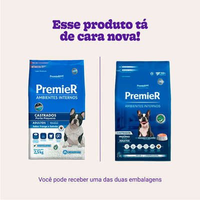 Ração Premier Pet Ambiente Interno Cães Castrados