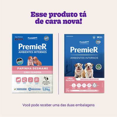 Papinha Desmame Premier Pet Ambientes Internos Cães Filhotes - 1 Kg