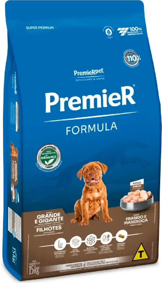 Ração Premier Pet Formula Cães Filhotes Raças Grandes e Gigantes Frango - 15Kg