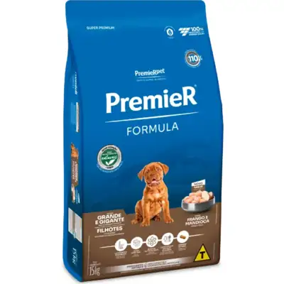 Ração Premier Pet Formula Cães Filhotes Raças Grandes e Gigantes Frango