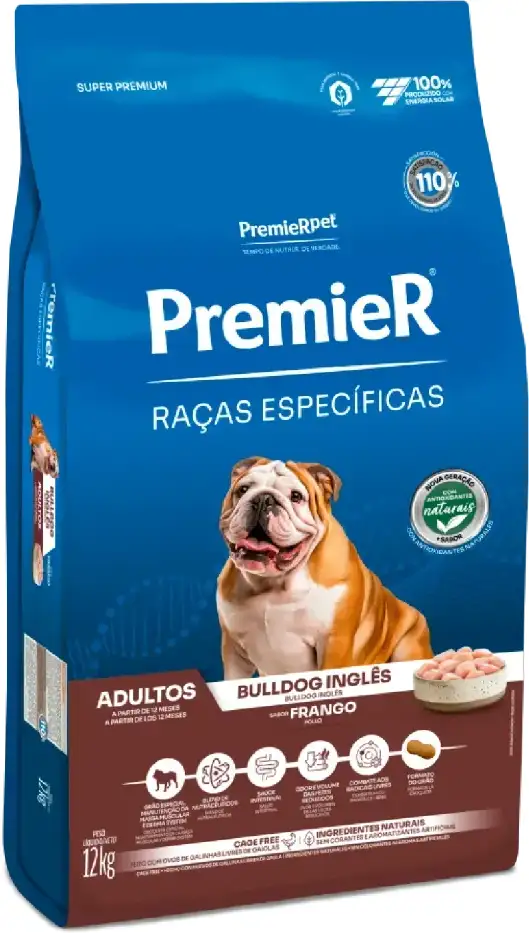 Ração Premier Pet Raças Específicas Bulldog Adulto - 12Kg