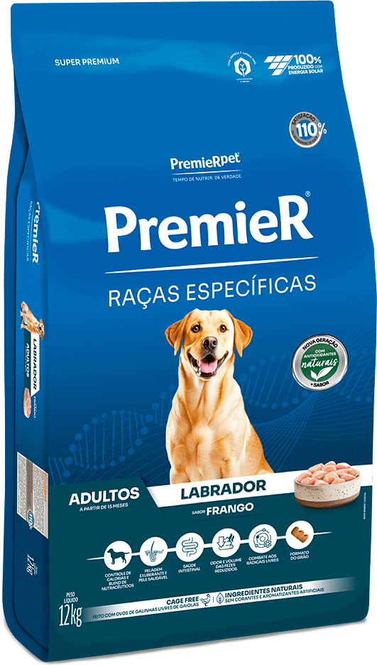 Ração Premier Pet Raças Específicas Labrador Adulto - 12Kg
