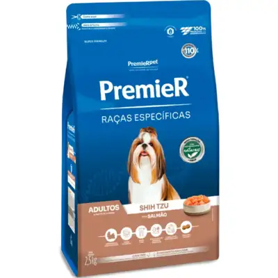 Ração Premier Pet Raças Específicas Salmão Shih Tzu Adulto