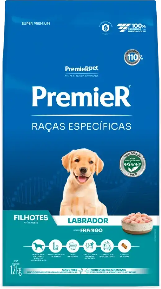 Ração Premier Pet Raças Específicas Labrador Filhote - 12Kg