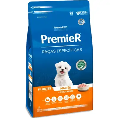 Ração Premier Pet Raças Específicas Maltês Filhotes - 1 Kg
