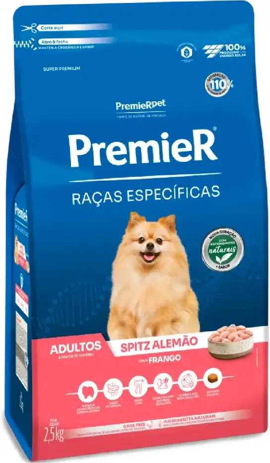 Ração Premier Raças Específicas Spitz Alemão Adulto - 2,5Kg