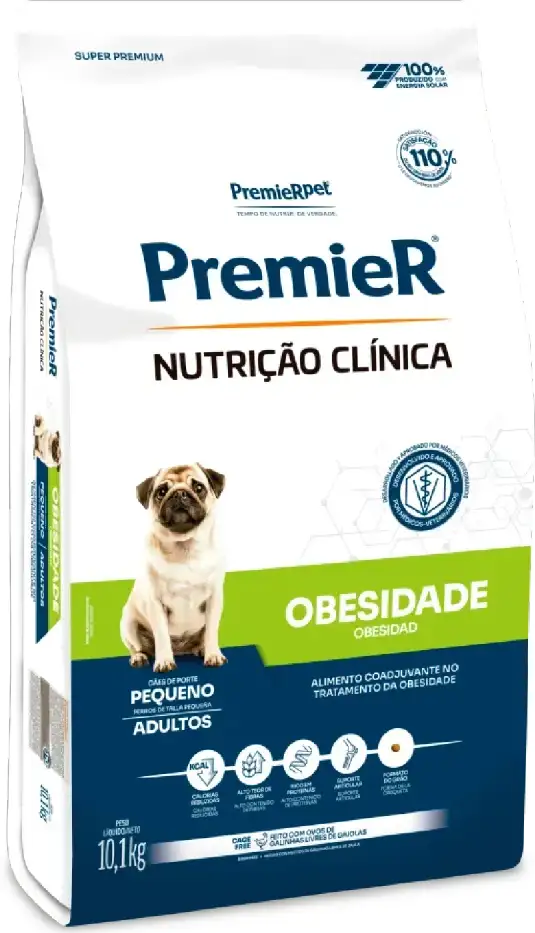 Ração Premier Nutrição Clínica Obesidade para Cães Adultos Pequeno Porte - 10,1Kg