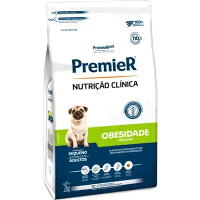 Ração Premier Nutrição Clínica Obesidade para Cães Adultos Pequeno Porte