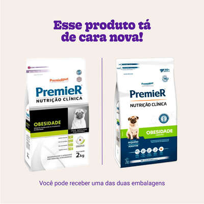 Ração Premier Nutrição Clínica Obesidade para Cães Adultos Pequeno Porte