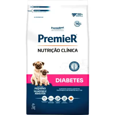 Ração Premier Pet Nutrição Clínica Diabetes para Cães Adultos Pequeno Porte