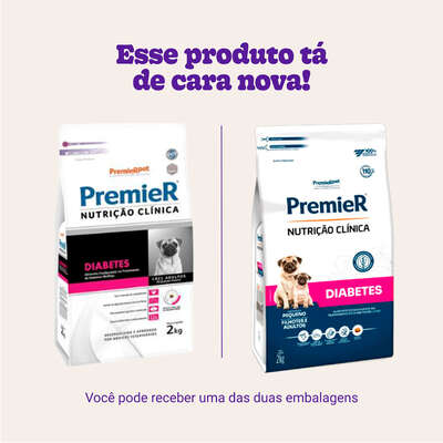 Ração Premier Pet Nutrição Clínica Diabetes para Cães Adultos Pequeno Porte