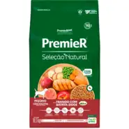 Ração Premier Pet Seleção Natural Cães Adultos Raças Pequenas Frango Korin com Batata Doce - 10,1Kg