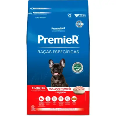 Ração Seca Premier Pet Raças Específicas Bulldog Francês para Cães Filhotes