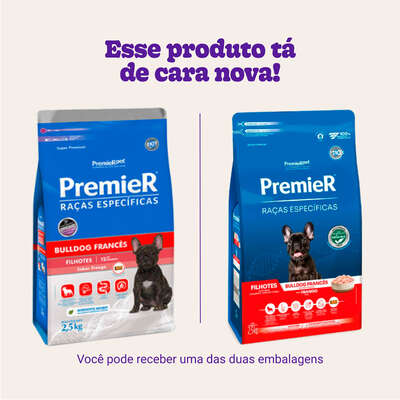 Ração Seca Premier Pet Raças Específicas Bulldog Francês para Cães Filhotes”