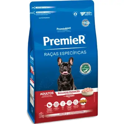 Ração Seca Premier Pet Raças Específicas Bulldog Francês para Cães Adultos