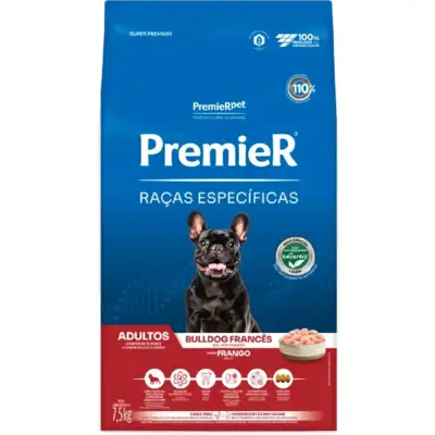 Ração Seca Premier Pet Raças Específicas Bulldog Francês para Cães Adultos