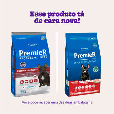 Ração Seca Premier Pet Raças Específicas Bulldog Francês para Cães Adultos