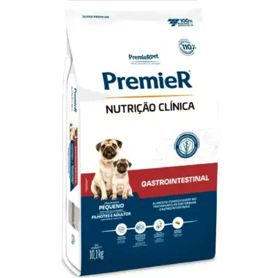 Ração Premier Nutrição Clínica Gastrointestinal para Cães Adultos Pequeno Porte