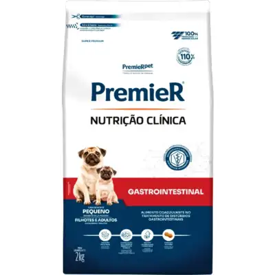 Ração Premier Nutrição Clínica Gastrointestinal para Cães Adultos Pequeno Porte