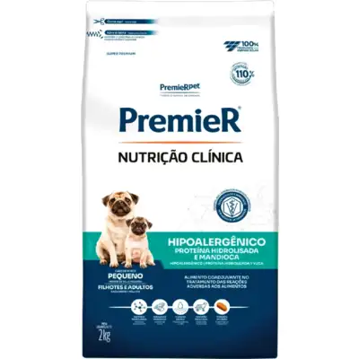 Ração Premier Nutrição Clínica Hipoalergênico para Cães Adultos Pequeno Porte