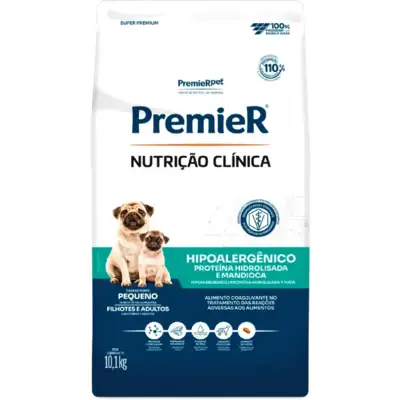 Ração Premier Nutrição Clínica Hipoalergênico para Cães Adultos Pequeno Porte