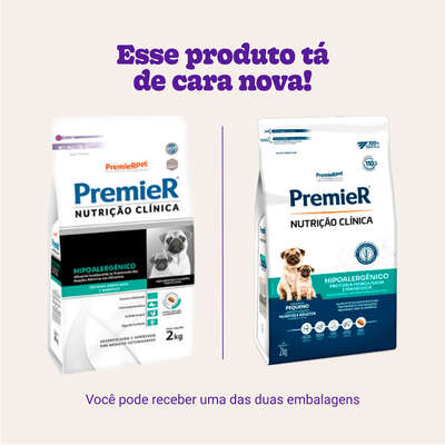 Ração Premier Nutrição Clínica Hipoalergênico para Cães Adultos Pequeno Porte