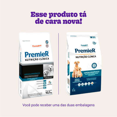 Ração Premier Nutrição Clínica Hipoalergênico para Cães Adultos Médio e Grande Porte