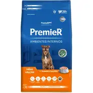 Ração Premier Pet Ambientes Internos Frango e Salmão para Cães Adultos Médio Porte - 2,5Kg