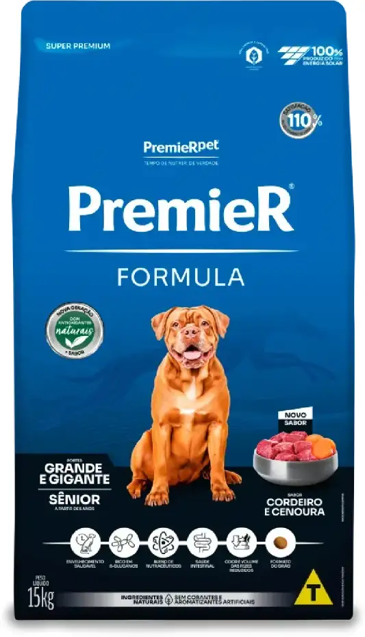 Ração Premier Formula Cães Sênior Raças Grandes - 15Kg