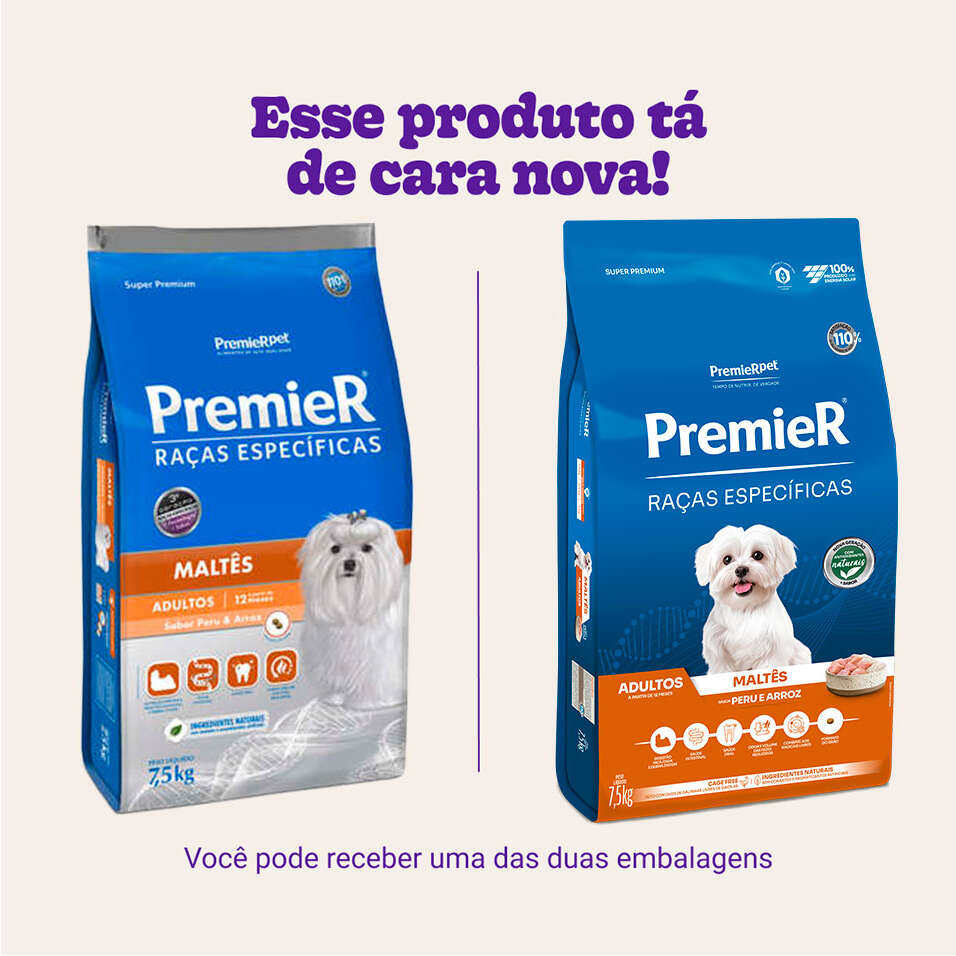 Ração Premier Pet Raças Específicas Maltês Adulto - 7,5Kg