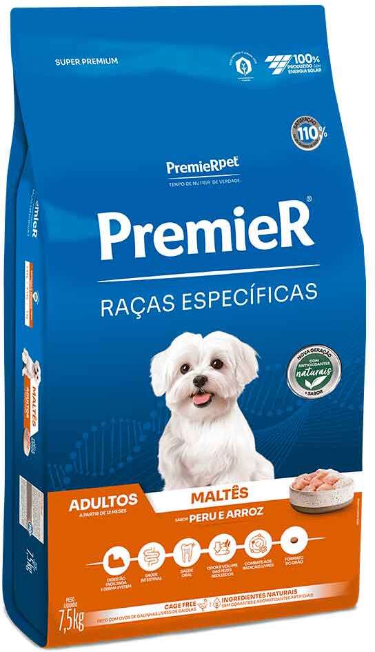 Ração Premier Pet Raças Específicas Maltês Adulto - 7,5Kg