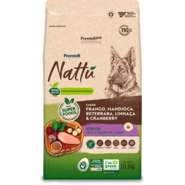 Ração Seca PremieR Nattú Sabor Mandioca para Cães Idosos - 10,1Kg