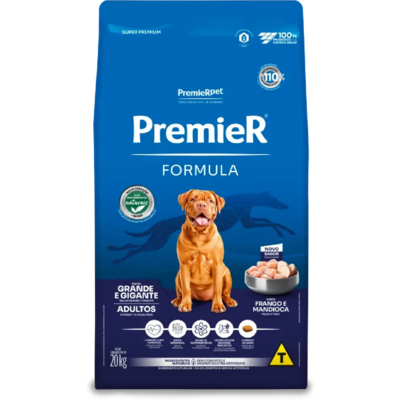 Ração Premier Pet Formula Cães Adultos Raças Grandes e Gigantes Frango