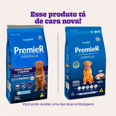 Ração Premier Pet Formula Cães Adultos Raças Grandes e Gigantes Frango
