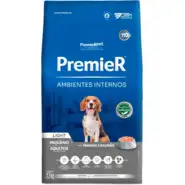 Ração Premier Pet Ambientes Internos Cães Adultos Light - 12Kg