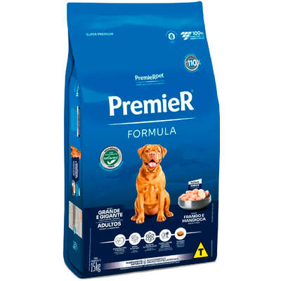 Ração Premier Pet Formula Cães Adultos Raças Grandes e Gigantes Frango