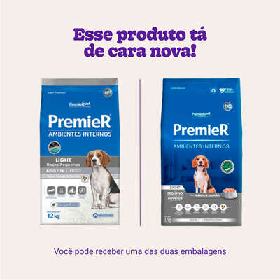 Ração Premier Pet Ambientes Internos Cães Adultos Light