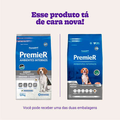 Ração Premier Pet Ambientes Internos Cães Adultos Light