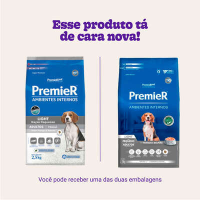 Ração Premier Pet Ambientes Internos Cães Adultos Light