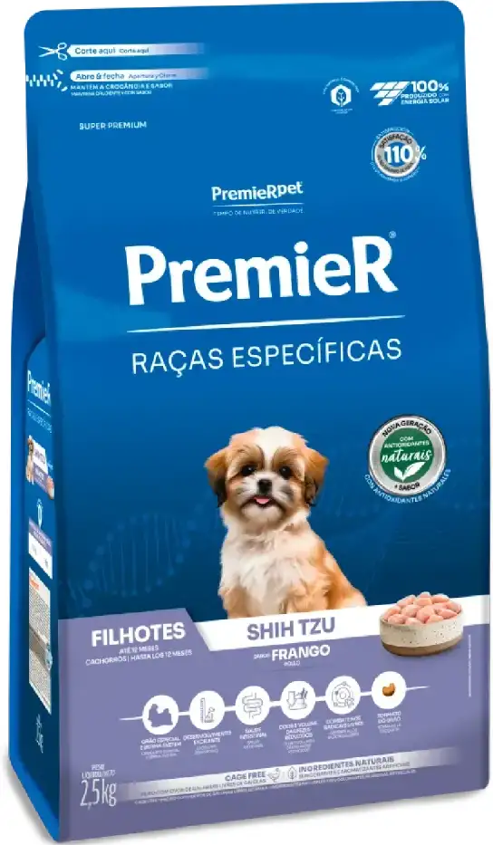 Ração Premier Pet Raças Específicas Shih Tzu Filhote - 2,5Kg