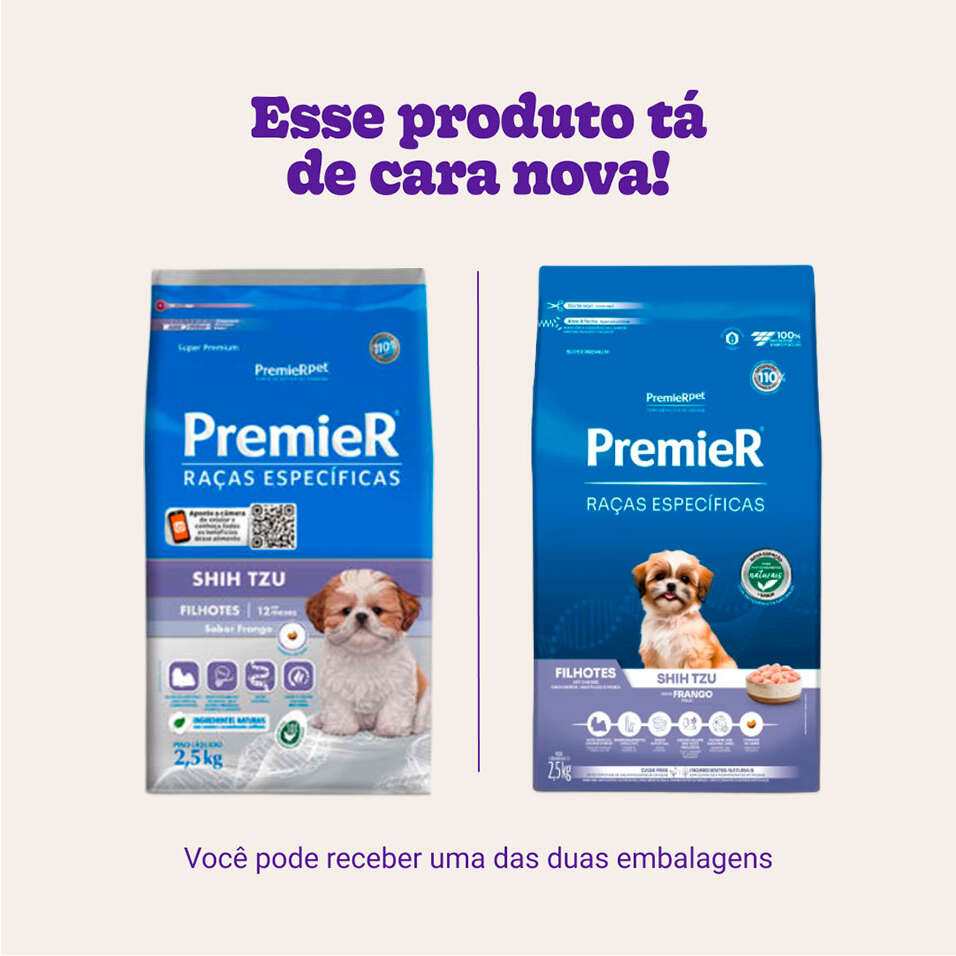 Ração Premier Pet Raças Específicas Shih Tzu Filhote - 2,5Kg