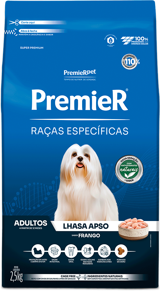 Ração Premier Pet Raças Específicas Lhasa Apso Adulto - 2,5Kg