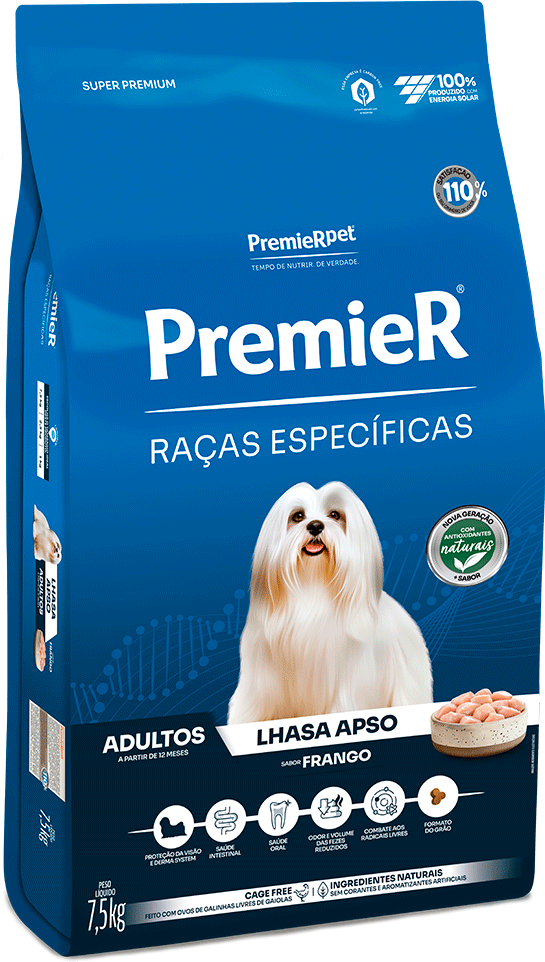 Ração Premier Pet Raças Específicas Lhasa Apso Adulto - 7,5Kg